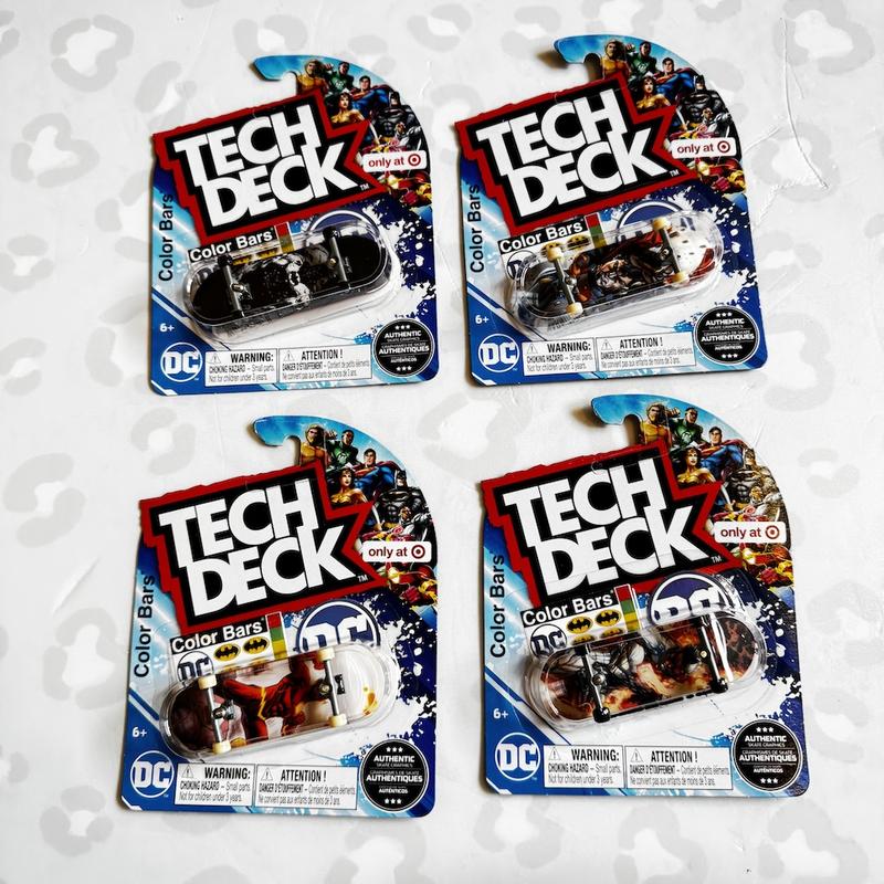 TECH DECK - DC Comics Plastic Single 30mm Fingerboards - TikTok Shop ...