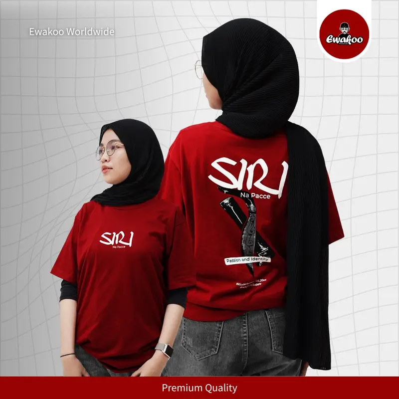 Kaos Budaya Edisi Siri / Kaos Makassar / Baju Bugis / Tshirt Pria / Atasan Keren / Kaos Lengan Panjang Cowok / Distro Makassar Bahan Combed Lembut Nyaman Sablon Kuat dan Tahan Lama Oblong Dewasa 0