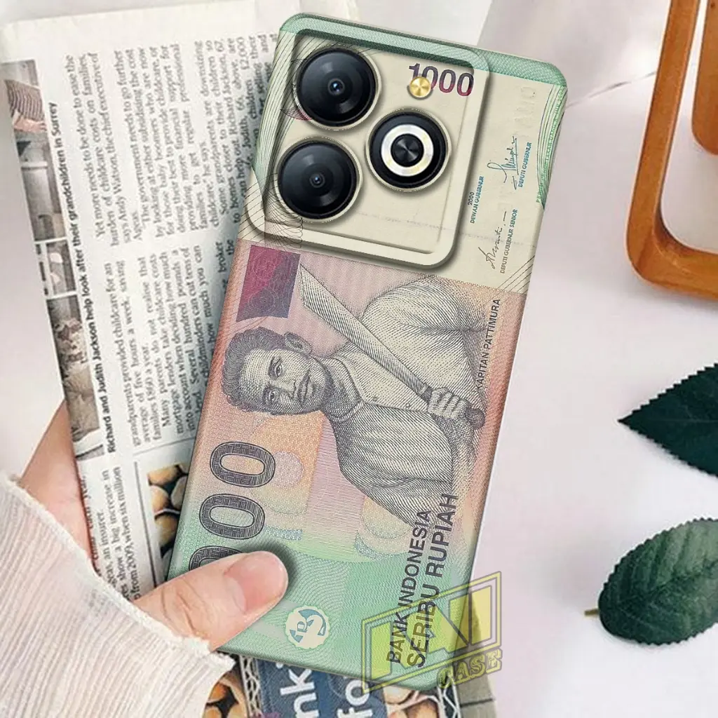 RA43 Case Infinix Smart 8 Softcase Pro Camera Pelindung Camera Terbaru Motif Uang - Casing Hp - Case Hp - Silikon Hp - Navi Case