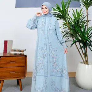 Hiraja - Gamis Aulia Ceruty Babydoll Print Digital Mewah Elegant