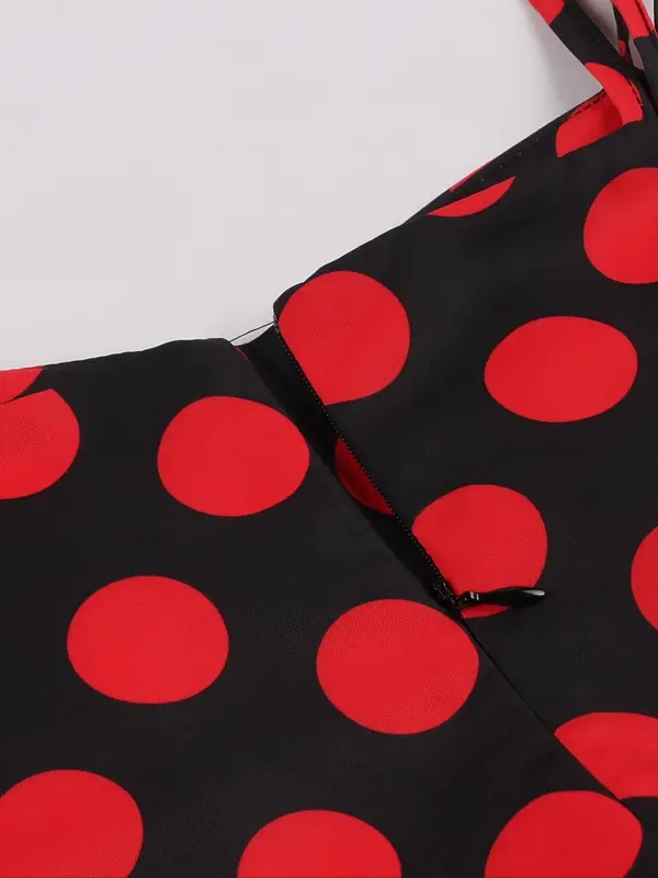 Women's Polka Dot Print Double Strap Tie Front Cami Dress, Elegant Sleeveless Midi Dress for Holiday Vacation Party, Ladies Clothes, Dresses Summer 5