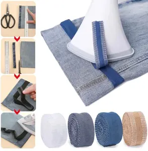 Pemendek Celana Jeans Tanpa Jahit Panjang 1M Lem Self Adhesive Pant Edge Shorten dengan 3 Pilihan Warna untuk Keseharian Anda Praktis dan Nyaman
