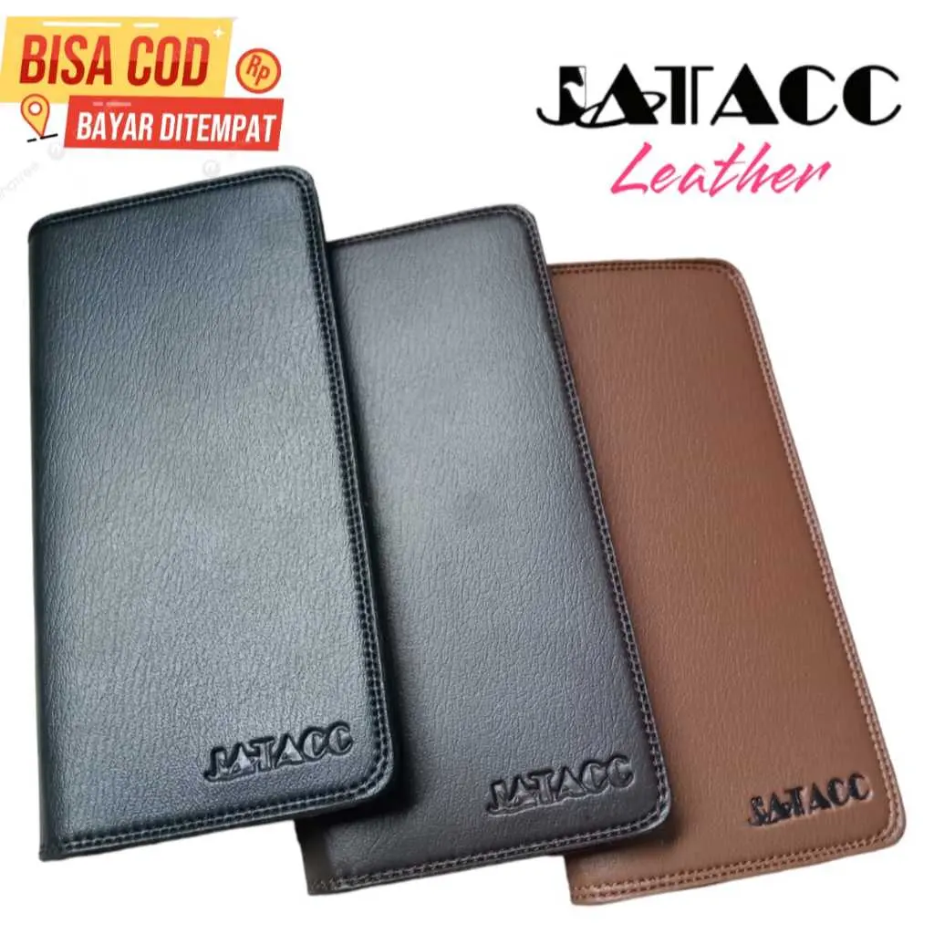DOMPET PRIA BAHAN PU LEATHER / DOMPET IMPORT MURAH POLOS PRIA WANITA / DOMPET KANCING MAGNIT PRIA Kulit Kartu Cowok