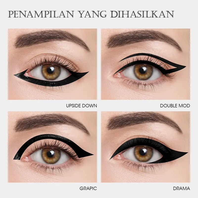 Urracx Liquid Eyeliner Pensil Waterproof Tahan Lama Cepat Kering Easy to Wear 2
