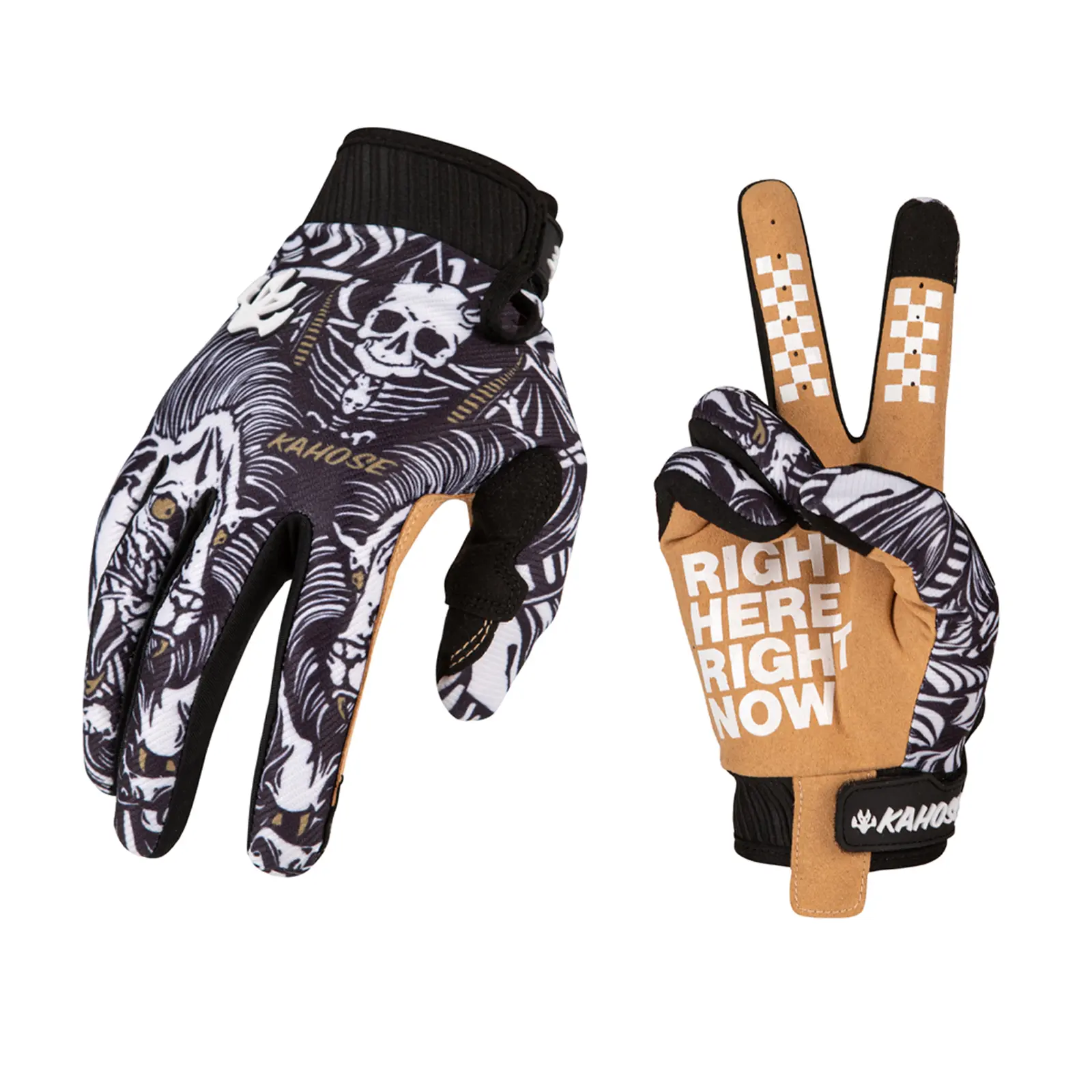 Cool Skeleton New Unisex Moto gloves For Man Woman Bike Cycling Gloves Sports Bicycle Motorcycle Riding Glove MTB Fashion non-slip fitness glove Outdoor Fishing Gloves