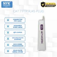 Gambar NYK Kepala Konektor RJ45 CAT 7 Gold Plated Cover Metal Shielded Plug - Isi 10 pc dari NYK Indonesia Kota Administrasi Jakarta Pusat 3 Tokopedia