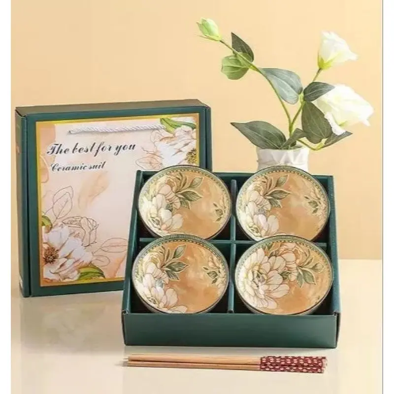HAMPERS MANGKOK JAPAN SET BOWL KERAMIK ISI 4