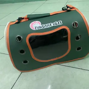 Pawsitive Vibes - Tas Ransel Selempang Jinjing Kucing Anjing Waterproof - Pet Carrier Travelling Shoulder Bag - 2in1 Pet Cargo