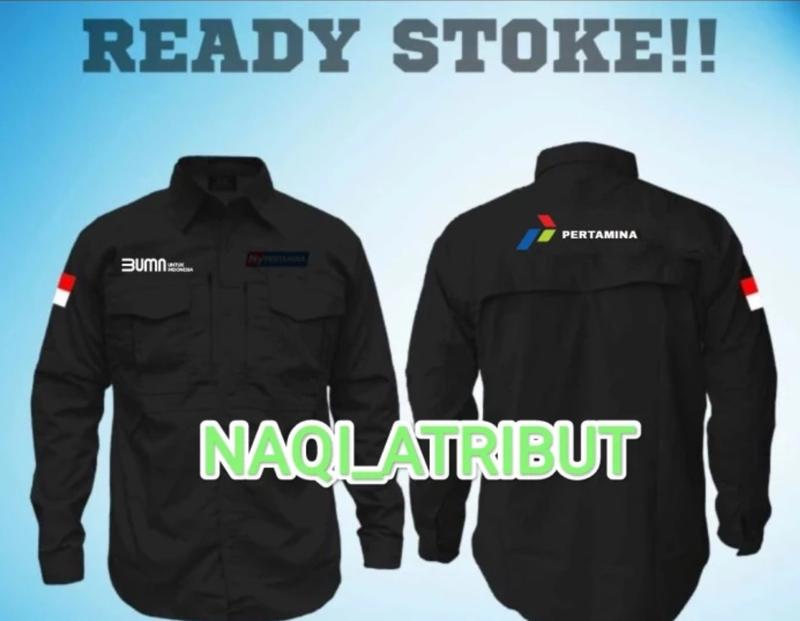 Product Introduction of KEMEJA BUMN MY PERTAMINA KEMEJA PERTAMINA LENGAN PANJANG FULL BORDIR DEPAN BELAKANG BISA COSTUM Casual 10