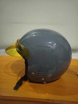 Product Review of Helm Bogo Polos Pria Wanita  Hijab Friendly Terbaru Retro Pet SNI Kaca Motorcycle from S**a 1