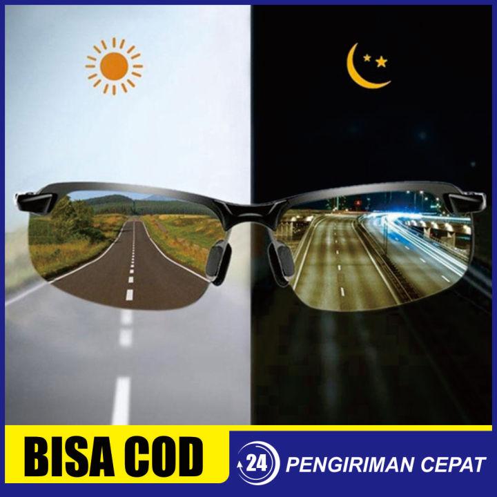 Kacamata photocromic keren anti silau siang malam bisa buat paser ikan dan berkendara kacamata  sunglass Lensa 3