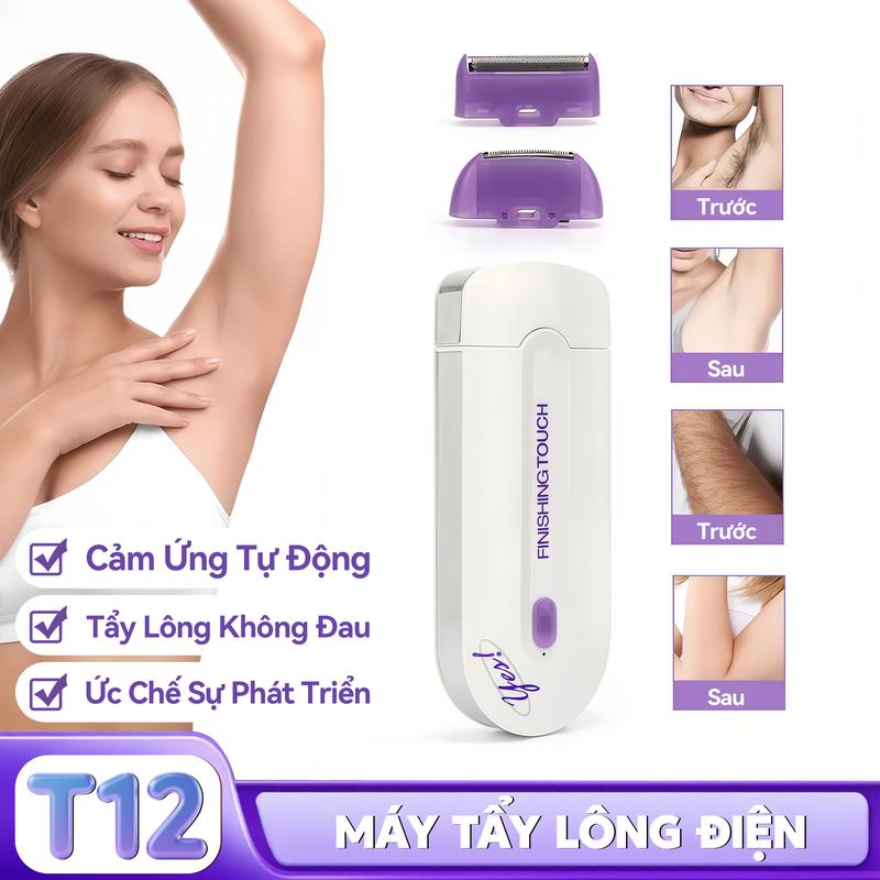 KY T12 Máy Triệt Lông Đa Năng Không Đau Tự Động Cảm Ứng Không Hại Da Sạc USB Nhỏ Gọn Tiện Lợi