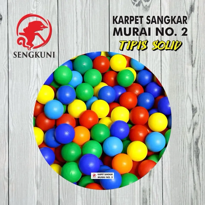 (ECER 1 PCS) BANNER GAMBAR BOLA UNTUK KARPET SANGKAR BURUNG - MERK SENGKUNI