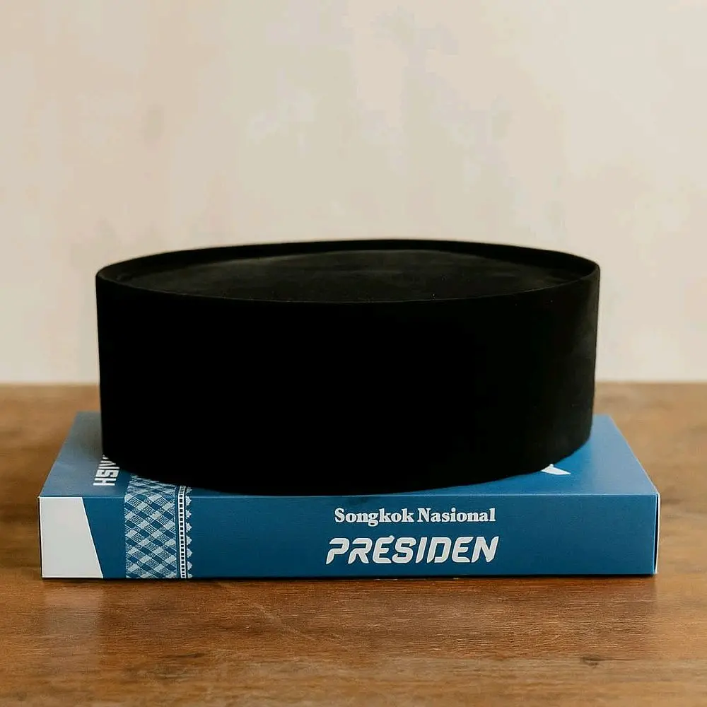 songkok peci nasional AC dan NON AC hitam berkualitas pria dewasa/anak