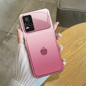 Casing Cocok untuk VIVO Y73, Casing pelindung ponsel anti-jatuh kaca tempered premium-SCPGHY