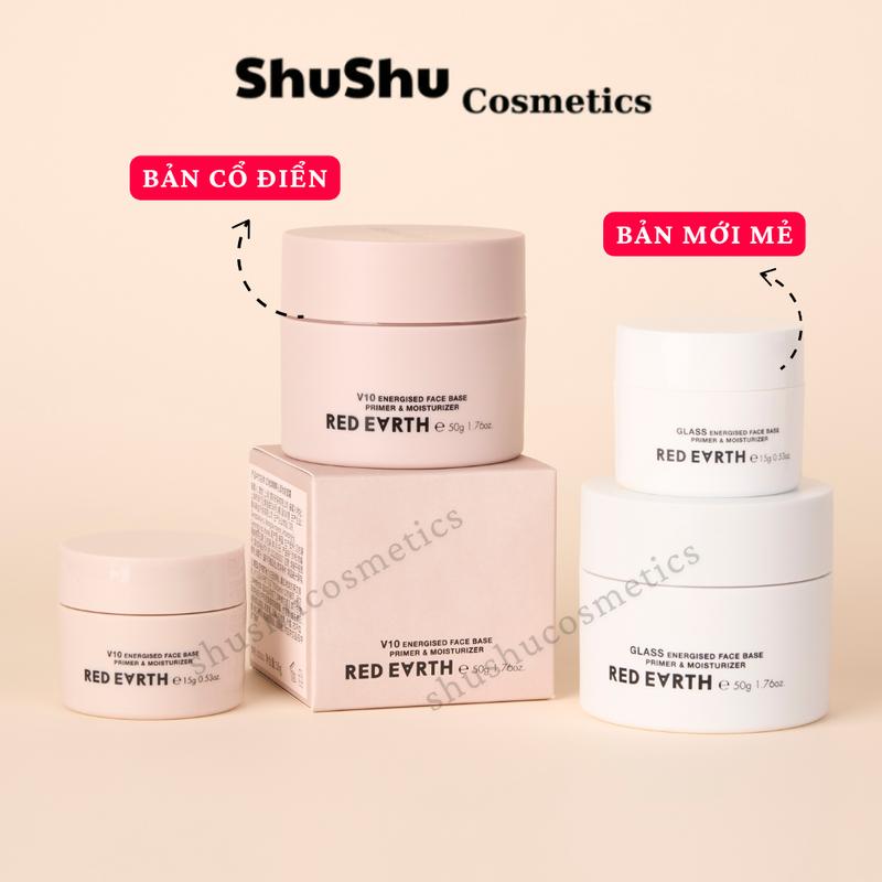 Kem Lót Red Earth V10 Kem Lót Trang Điểm Dưỡng Ẩm Che Phủ Lỗ Chân Lông SHUSHU COSMETICS