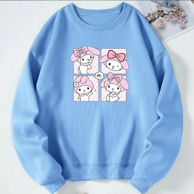 Baju Kaos Anak Perempuan Lengan Panjang 3-15 Tahun Hoodie 4