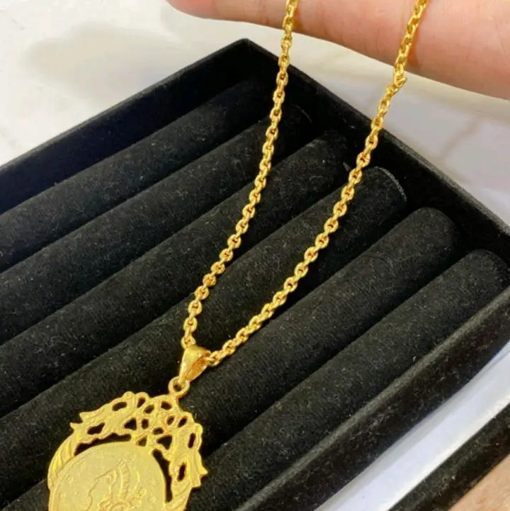 Kalung Rantai Set Liontin Lapis Kristal - Model Terbaru