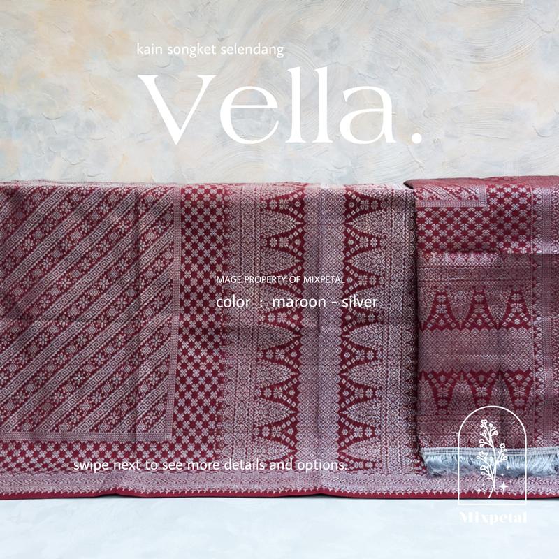 KAIN SONGKET SELENDANG VELLA 7