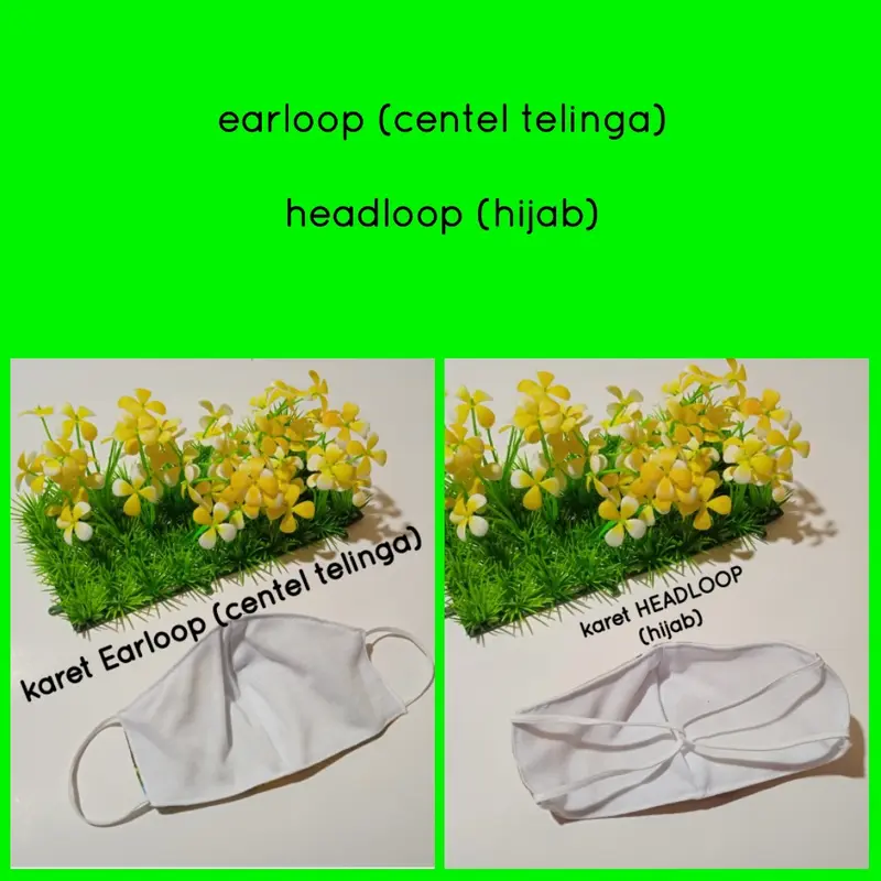 MASKER ANAK KAIN POLOS DUCKBILL EARLOOP HEADLOOP HIJAB 3