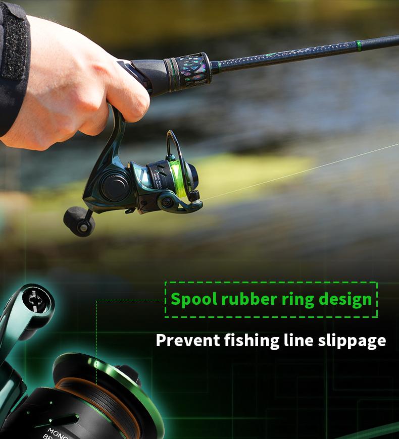 Cadence EIves Mini Spinning Reel, 123g Ringan ultralight , Bearing 6+1BB, Brek 3kg, Nisbah 5.2:1, Kekili Mikro Mesin Tepat, Design Khas Ikan Lure Toman/Kelah/Bass, Sesuai Memancing Sungai Jernih