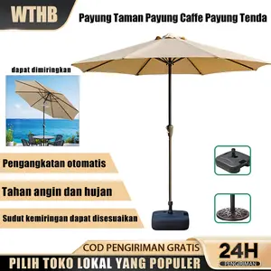 WTHB CAMPORI Payung taman, payung teras hotel, payung pantai, pasar, payung luar ruangan, kain anti-ultraviolet, tahan sinar matahari dan hujan Camping Outdoor Kursi