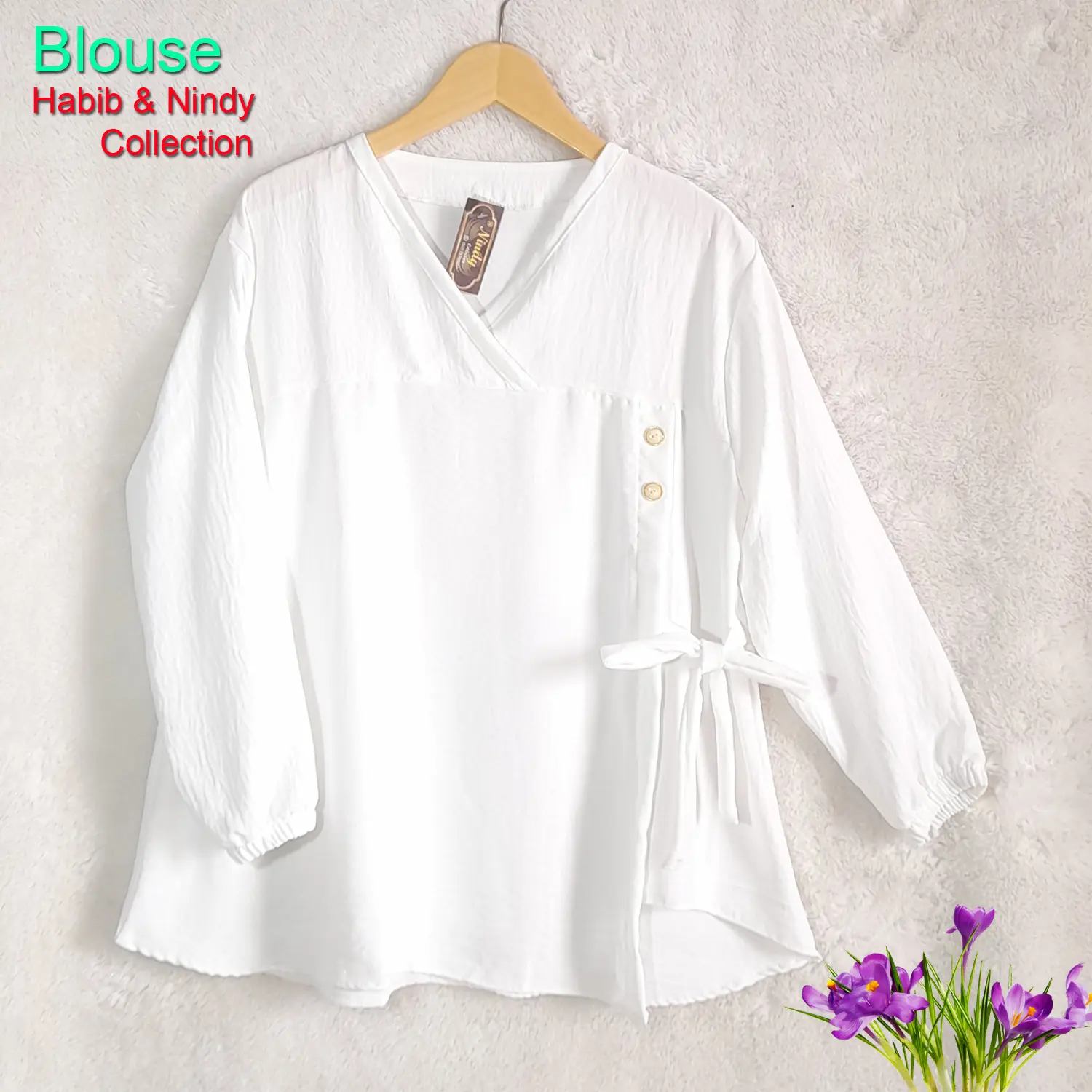Pakaian wanita atasan blouse Cringkel airflow remaja dewasa model terbaru kekinian yang lagi viral Baju Cantik Simple Nyaman
