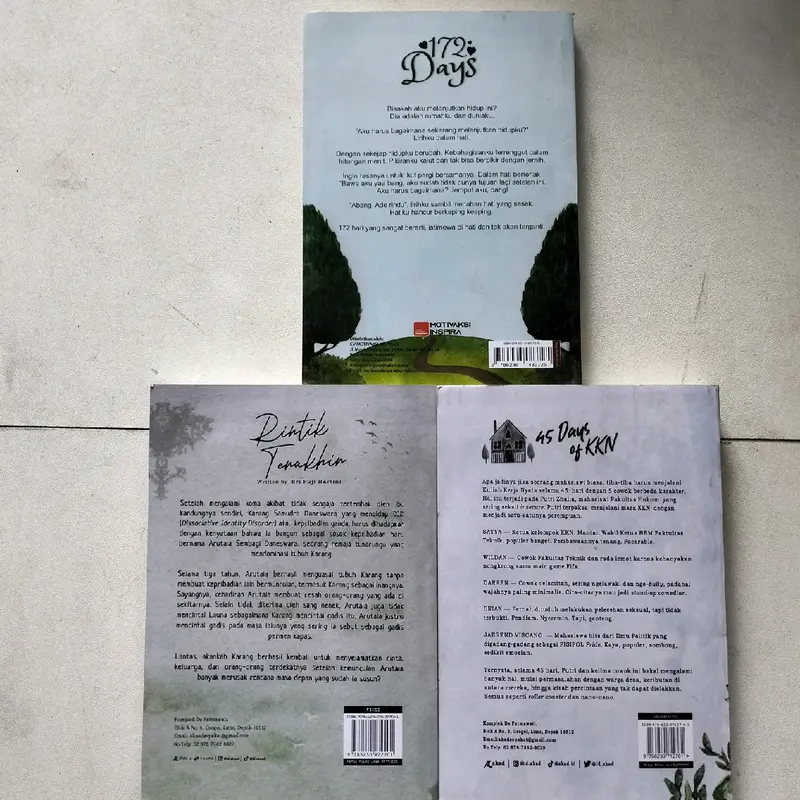 PAKET 3 NOVEL / 172 DAYS / 45 DAYS OF KKN / RINTIK TERAKHIR / SURAT YASIN 1