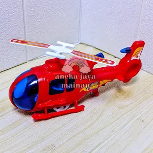 Mainan Anak Heli Turbo Mainan Pesawat Helikoter Tarik Berjalan Dan Lampu Mainan Anak Murah