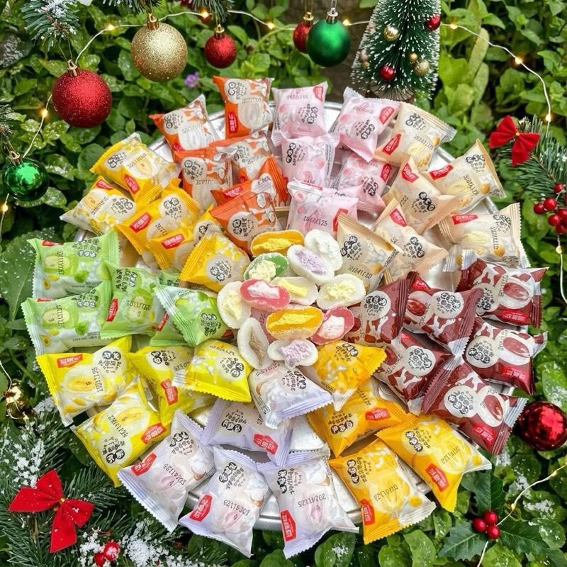  Bánh Mochi Kem Lạnh Mix 10 Vị - Sầu Riêng Đào Khoai Môn Đậu Nành Bơ Xoài Dâu Socola Việt Quất Dừa - Date 180 ngày - Cake Food Thức Ăn 