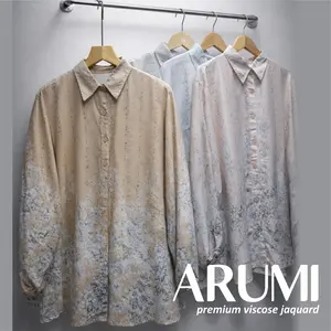 ARUMI Atasan Blouse Oversize Premium Jaquard Viscose