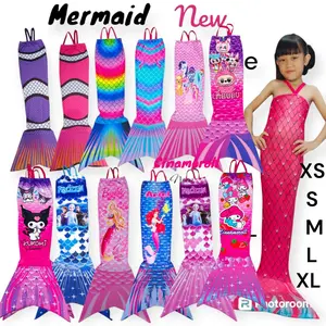 KOSTUM MERMAID BAJU MERMAID ANAK Karakter Kartun Motif Fashion
