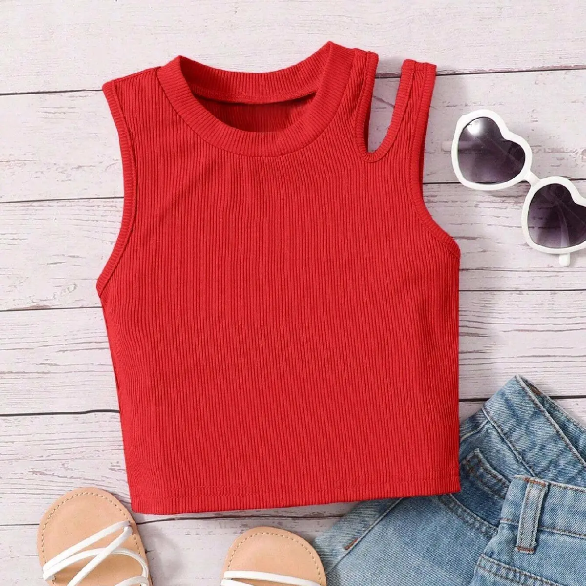 Bini Kids Croptop New Arrival! Best seller Tiktok Croptop-Rib knit #SH-O