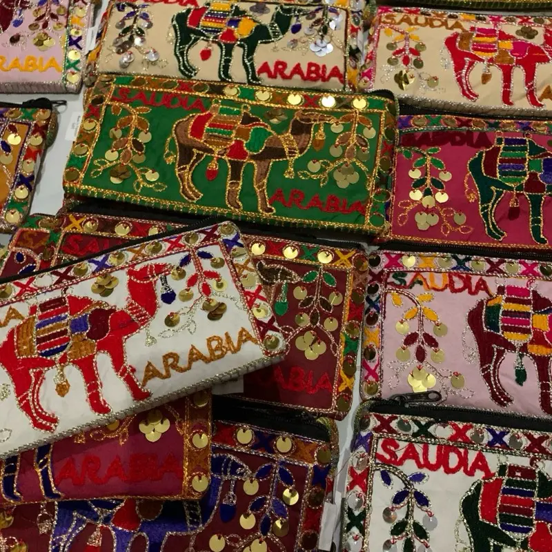 ￼dompet untah arab saudi oleh okeh haji ukuran 22x11cm 1 pc / 1 biji Wanita Kartu Perempuan 5