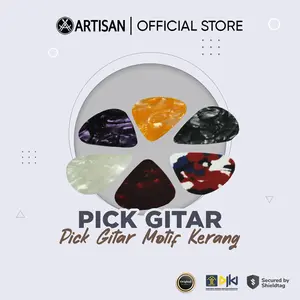 ARTISAN Pick Gitar Motif Kerang Warna Random