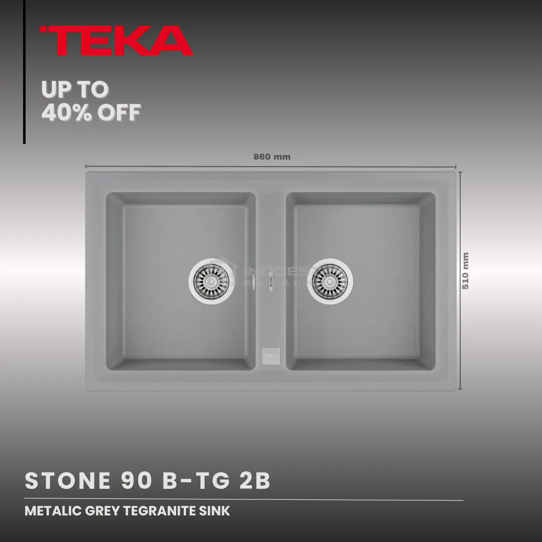 Kitchen Sink TEKA Tegranite STONE 90 2B 2 Lubang / TEKA Bak Cuci Piring