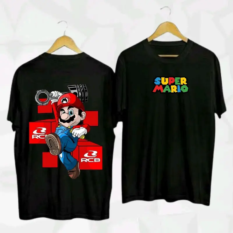 Baju Kaos Distro Pria Wanita Motif Mario N Friend/ Kaos Oblong Kece Kekinian / Tshirt Printing Terlaris Keren dewasa bajudistro 1