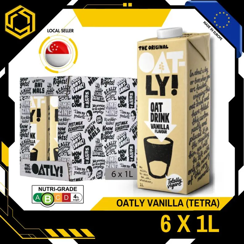 OATLY Vanilla Oat Milk 1L X 6 (TETRA)   (New Stock)