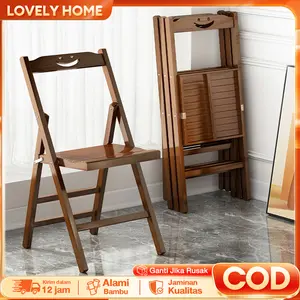 LOVE (Dapat Dilipat)Rotan Kursi Lipat Portable Bangku Lipat Kursi Lipat Outdoor Kursi Makan Kursi Cafe Kursi Belajar Kursi Kerja kursi teras depan rumah