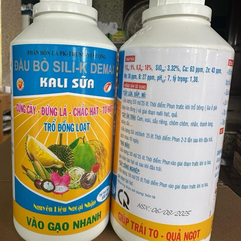 2 chai Kali sữa Hiệu Đầu Bò Phân bón lá