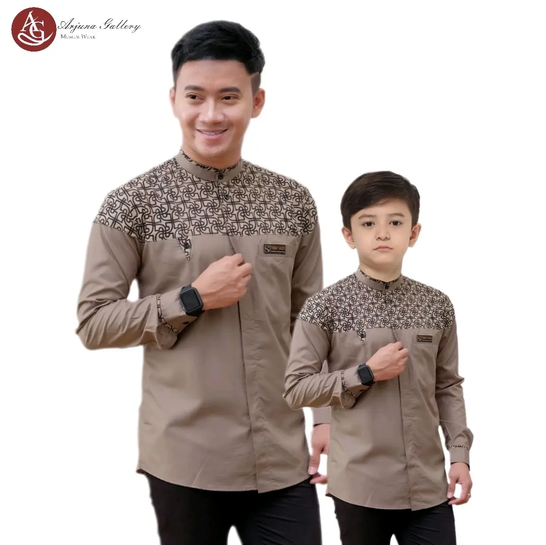 Baju koko cople ayah dan anak|Baju koko Bima bahan katun toyobo deluxe import