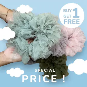 SCRUNCHIES TILE VIRAL MURAH BERVOLUME BUY 1 GET 1 FREE