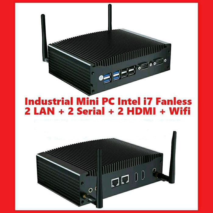 Mini Pc Serial Interface Jual Industrial Mini PC i7 2Lan 2Serial 2HDMI Fanless Wifi Serial RS232 ...