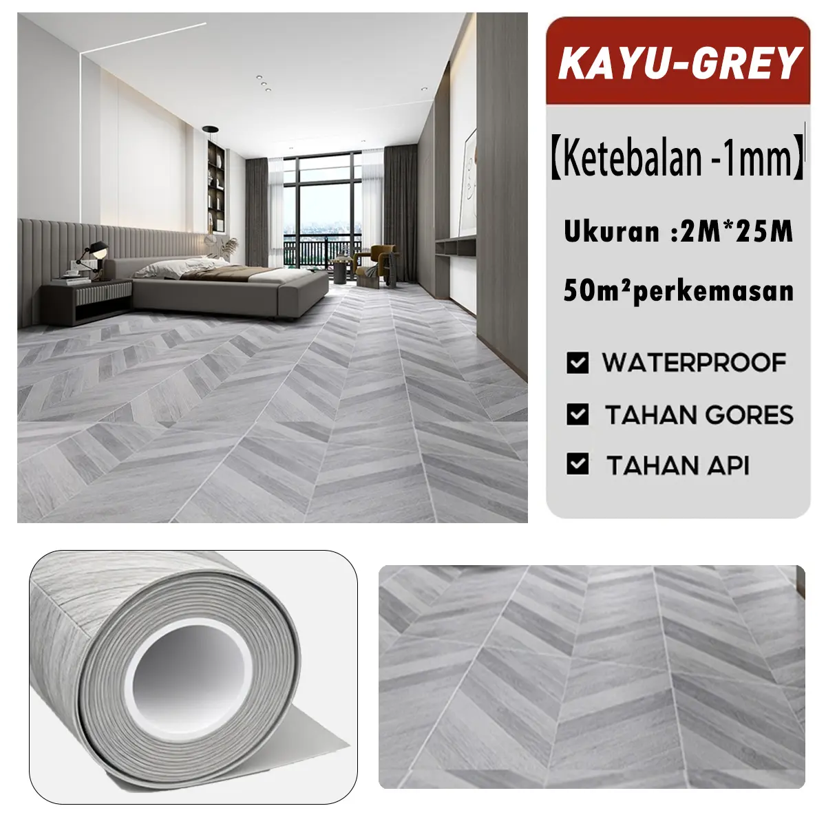 KAYU-GREY-2M*25M【50M²】