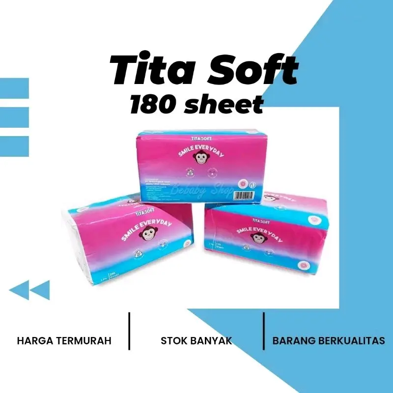 tisu titasoft tita soft tissue halus lembut termurah murah tissue wajah makan