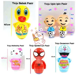 Mainan Tinju Tinjuan Bayi Anak Karakter Lucu Bebek Kelinci Kodok Kiti Emon Penguin Samsak