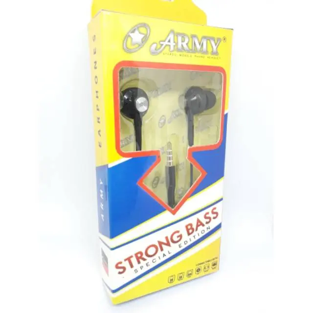 Headset ARMY FULL BASS ORIGINAL! black earphone Microphone Headphones