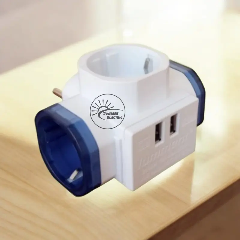 Steker T Arde USB Colokan 3 Cabang+USB Port - Model Terbaru 1