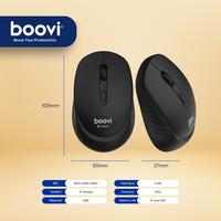 Gambar Boovi M340 Wirelss Mouse Untuk Windows MacOS - 2.4GHz Wireless Ringan Garansi 1 Tahun - Black dari Boovi Official Kota Administrasi Jakarta Barat 5 Tokopedia