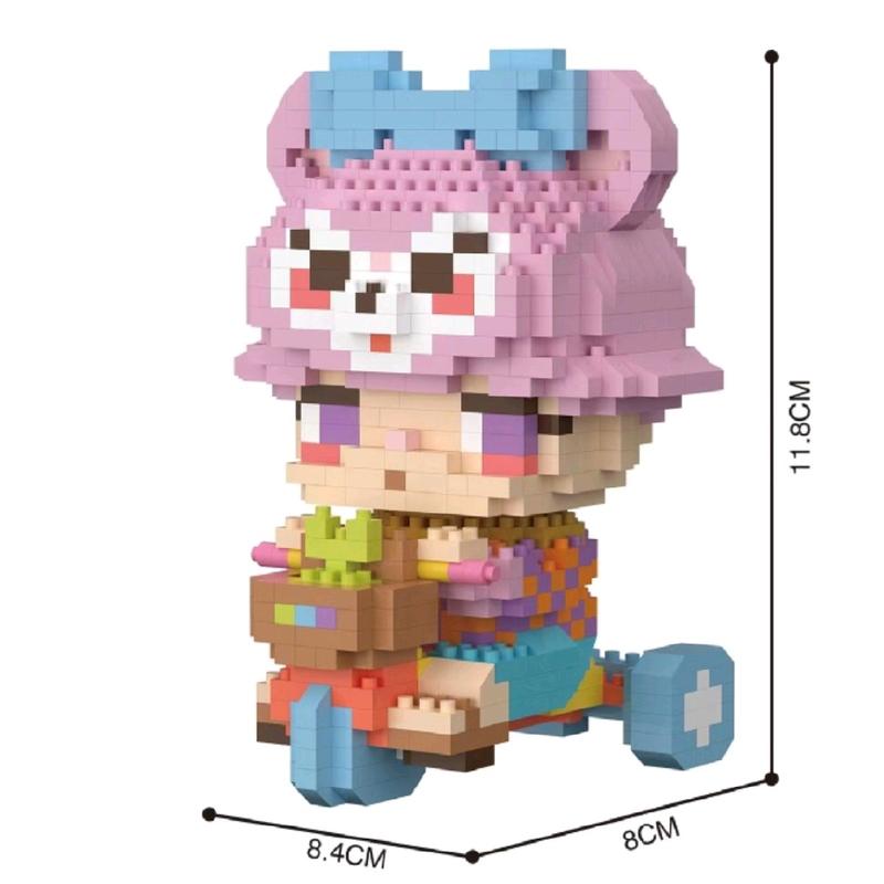 Mizugorou Bricks Stella Gellatony Shellie May Duffy Sepeda Set Hadiah Beranekaragam Mainan 3D Mainan Edukasi Beraneka Warna Mainan Balok Bangunan Mainan Anak Plastik Toys 4